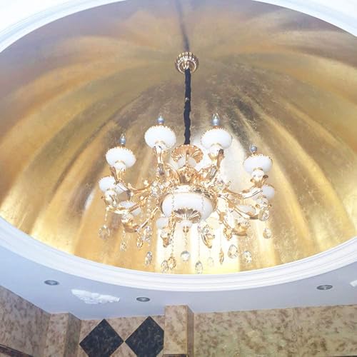 KINNO Gold Leaf Sheets for Art 300Pcs Antique Gold Foil, 3.15" x 3.35" - color: 300 Sheets Antique Gold
