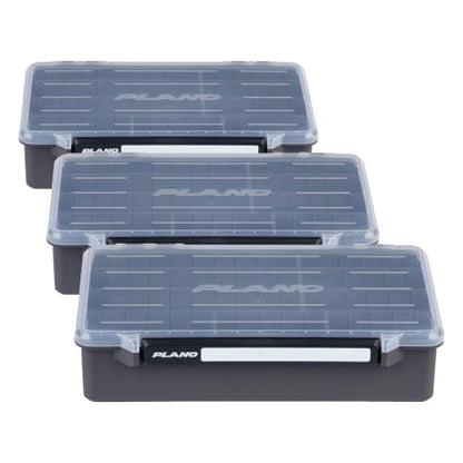 Plano StowAway 3700 Deep Stow Tackle Box, with Corrosion-Preventive Rustricor, Single Latch Design, Transparent DuraView Lid, Stackable Storage for Fishing Bait, Lures and Gear (Pack of 3) - size: 3700 Deep (Pack of 3), style: New Model