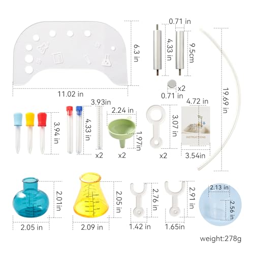 bopoobo Sensory Lab Tray Set Montessori-Inspired Sensory Play The All-in-One Science Station for Curious Toddlers (Chemistry Tools - Tabletop Set)