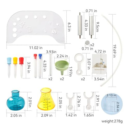 bopoobo Sensory Lab Tray Set Montessori-Inspired Sensory Play The All-in-One Science Station for Curious Toddlers (Chemistry Tools - Tabletop Set)