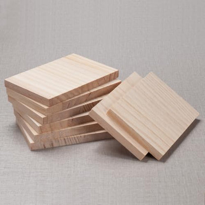 Wooden Blocks Wood Blocks for Crafts, 8 PCS 3″X5″X1/2″ Blank Wood Planks - size: 3″x5″x1/2″ - 8PCS