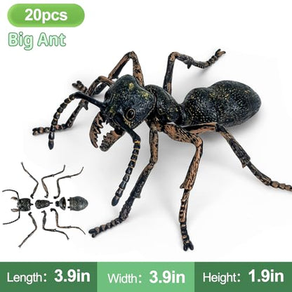 7 Pcs Lifelike 3D Insect Puzzle Toys,1:1 Scale Replica Bug Building Blocks,Slot-Together Assembly Educational Figures,Ideal Gift for Boys Girls Ages 5 6 7 8+,Perfect for Classroom and Party - style: 3D Insect Puzzle