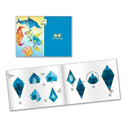 DJECO Origami Paper Craft Kit - Sea Creatures (Level 3) - style: Sea Creatures