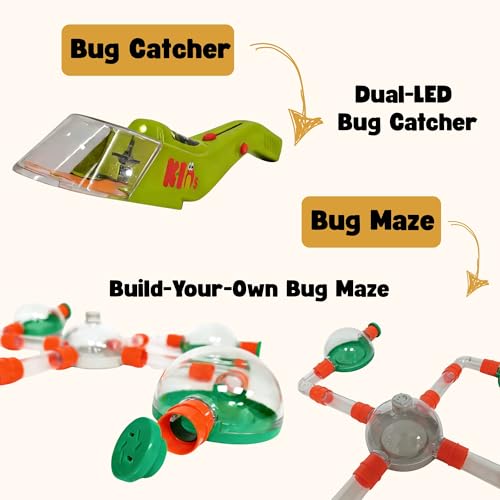 Bug Catcher for Kids – Bug Catching Kit with Modular Bugs Maze, Bug Terrarium for Kids, STEM Outdoor Science Toy & Bug Farm for Kids Ages 4–8