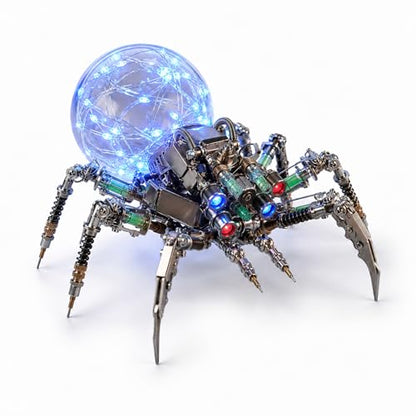 3D Metal Puzzle for Adults,Spider Puzzle Building Set，3D Metal Model Kit, Brain Teaser Puzzles DIY Assembling for Stress Relief - High end Men's Gift - style: Spider