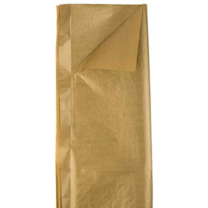 JAM PAPER Tissue Paper - Gold Semi-Metallic - 10 Sheets/Pack - color: Gold, size: 10 Count (Pack of 1)