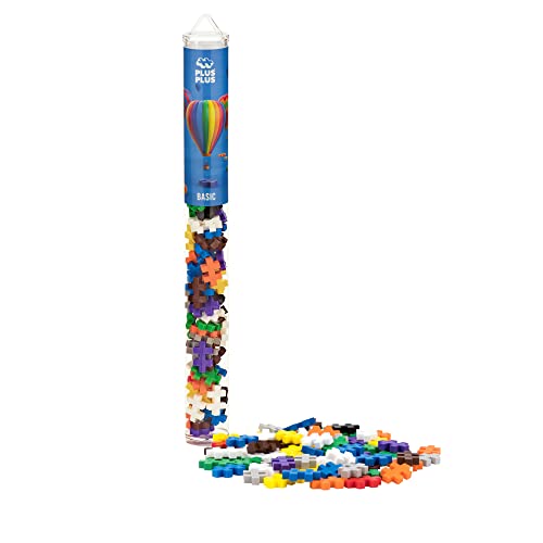 PLUS PLUS Basic Mix Tube - Mini Interlocking Building Blocks Set - color: Basic Mix
