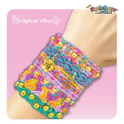 Rainbow Loom LoomiLoom Tropical Vibes Rubber Band Bracelet Kit, 600pc