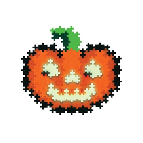 PLUS PLUS Puzzle By Number, Jack-o'-Lantern - 250 pc Halloween Building Toy - style: Jack-o'-Lantern
