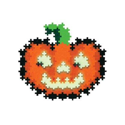 PLUS PLUS Puzzle By Number, Jack-o'-Lantern - 250 pc Halloween Building Toy - style: Jack-o'-Lantern