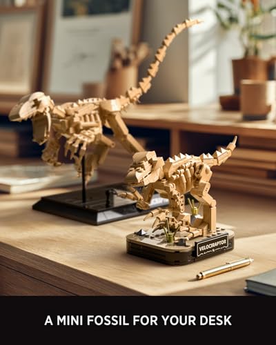 Nifeliz Mini Velociraptor Fossils Building Set, NF10360A - color: Mini Velociraptor