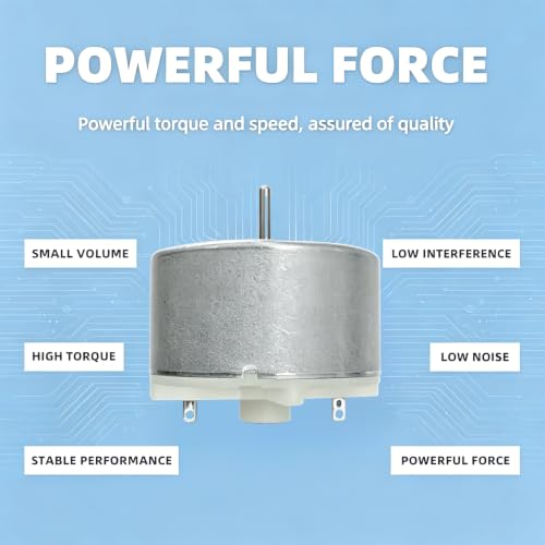 Gikfun 2-Pack High Torque 500 DC Motor for DIY Fan & DIY STEM Kits
