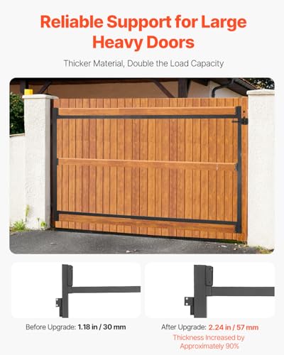 VEVOR Gate Building Kit, Fits 40 to 72 in Wide Openings, Up from 4 to 5 ft High Fence, Adjustable Gate Building Kit, Anti Sag Full Gate Frame Kit with Latch Lock and Screws, for Wooden Fence, Iron - size: 40"-72" wide openings, 4'-5' high