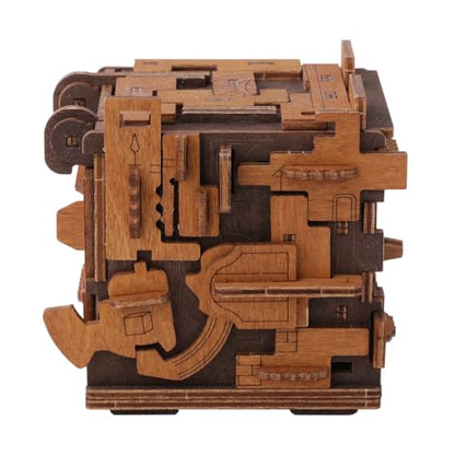 WOODEN.CITY Escape Room Puzzle Box – 3D Wooden Puzzle Box for Adults & Teens, Brain Teaser Puzzle Box Secret Lock Box with Cluebox Mechanism – Mechanical Wood Puzzle Box Kit, Unique Puzzle Boxes Gift