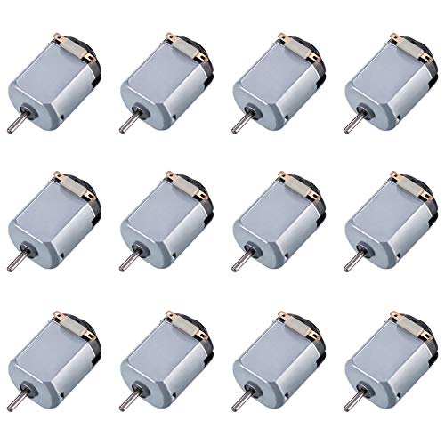 12 Pack DC Motor 1.5-3V 15000RPM Mini Electric Hobby Motor for DIY Toys Science Projects
