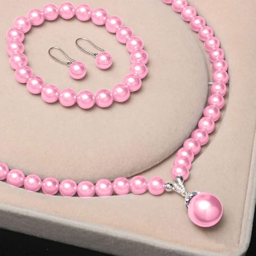 Pink Pearl Bracelet Making Kit Gold Beads for Bracelets for Adult - color: 10-Pink & Gold
