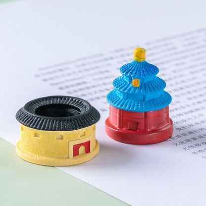 ONEST 20 Pieces Mini World Building Model Playsets Famous Architecture Figurines Toys for Boys and Girls - style: A Set