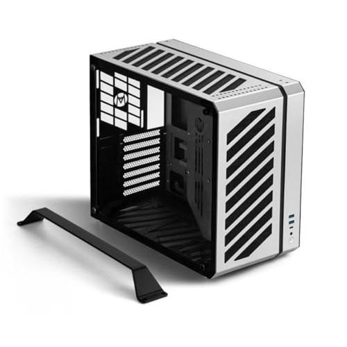 Mechanic Master C34Pro Portable Compact ATX/E-ATX Gaming PC Case Silver - color: Silver
