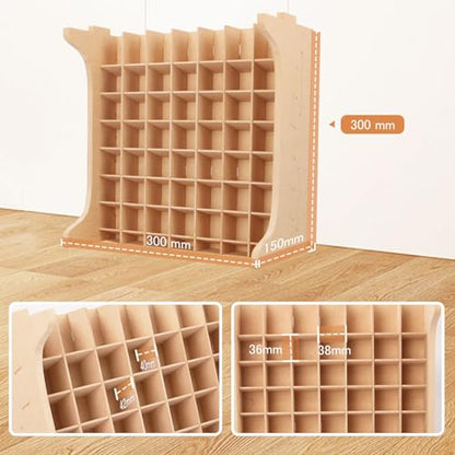 Paint Rack Organizer with 49 Holes Suitable for 10ml TAMIYA/10ml MR HOBBY/18ml MR HOBBY, Model Tool Storage with MDF Material, Craft Paint Holder Rack GK13 - size: 49 Holes TAMIYA/MR HOBBY