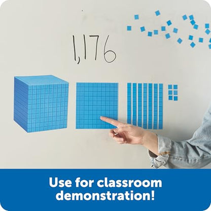 Learning Resources Giant Magnetic Base Ten Set - style: Magnetic Base Ten (Whiteboard)