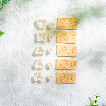 Flower Polymer Clay Cutters, Clay Earring Cutters Mini Floral Clay Cutters
