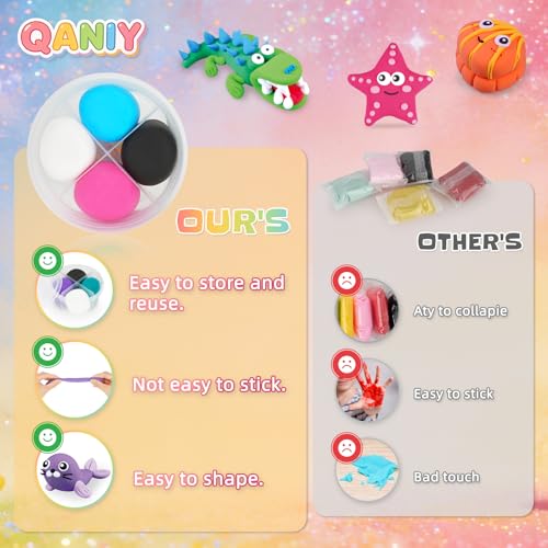 Air Dry Clay Kit for Kids, 14 Marine Animal Molding Set