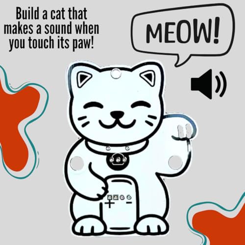 Learn to Solder – Transistor Cat | DIY Electronics Soldering Project for Beginners Ages 14+ & Adult Hobbyists | PCB, Buzzer & Transistor Included