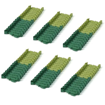 GIAT 96 Pcs Dinosaur Car Track Expansion Kit – Birthday Gift for Boys & Kids Ages 3 4 5 6 7, Compatible with Most Dino Flexible Tracks, Add-On Accessory Toy for Building Dinosaur Raceway - color: Green Dinosaur Tracks