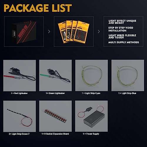 VONADO Light Kit Compatible with Lego Emperor's Throne Room Diorama 75352, DIY Lighting for Lego Sets, Birthday Gift - style: Light Compatible with Lego Emperor Throne Room