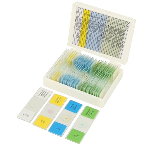 Microscope Slides with Specimens for Kids, 30 Lab-Grade Prepared Microscope Slides, Animal Plant Microbe Cells, STEM Biology Kit for Kids Ages 6-8 Homeschool, Classroom Labs & Science Education - size: Ages 6-8