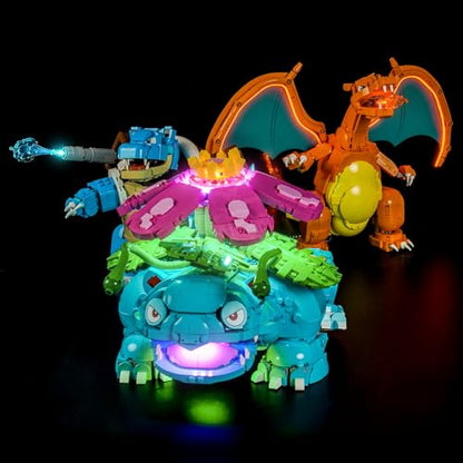 LED Lighting Compatible with LEGO Venusaur, Charizard and Blastoise 72153 - JUST Lights,Light Kit Compatible with LEGO 72153,NOT Included The Model
