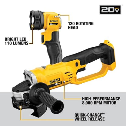DEWALT 20V MAX Power Tools, 9 Cordless Tool Combo, Impact and Drill Driver, Oscillating Tool, Grinder,Circular and Reciprocating Saw,Right Angle Drill,Speaker,LED Light, 2 Batteries,Charger (DCK940D2) - style: Standard / (2 batts)