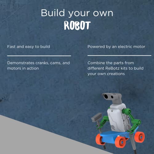 Thames & Kosmos ReBotz: Halfpipe - The Shredding Skater Robot | Build a Wacky Motorized Robot! | Collect All 4 | Combine to Make New Robotic Creations | Great Stocking Stuffer, Easter Basket Goodie - style: Halfpipe - The Shredding Skater Robot