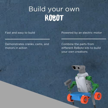 Thames & Kosmos ReBotz: Halfpipe - The Shredding Skater Robot | Build a Wacky Motorized Robot! | Collect All 4 | Combine to Make New Robotic Creations | Great Stocking Stuffer, Easter Basket Goodie - style: Halfpipe - The Shredding Skater Robot