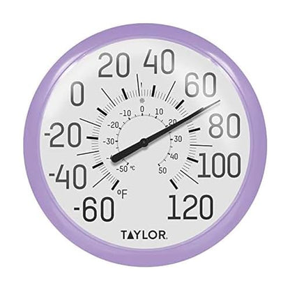 Taylor Precision Products 6700LC Big and Bold Dial Thermometer, 13.25", Lilac - color: Lilac, size: 13.25 inches (Pack of 1)