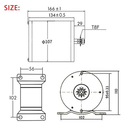 Electric Brushless DC Motor Kit,48V 2000W Motor,33A Controller,LCD Throttle - size: 48V 2000W, style: Complete Motor Kit
