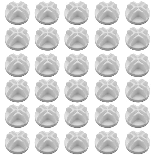 30 Pcs Wire Cube Connectors for Modular Storage Shelving (White)