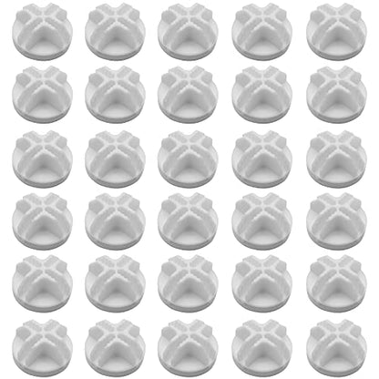 30 Pcs Wire Cube Connectors for Modular Storage Shelving (White)