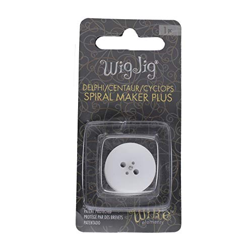 The Beadsmith Wig Jig Delphi Spiral Maker – Wire Elements Nylon with Metal Pin, .6” x .86” (15mm x 22mm) - Used for Making Wire Components & Jewelry Designs - size: Spiral Maker