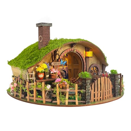 DIY Miniature House Kit The Magic Ring House 3D Wooden Puzzles - color: Diy Tiny House