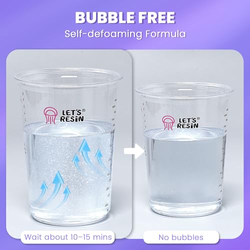 LET'S RESIN 34oz Crystal Clear Epoxy Resin, Casting Resin for Beginners - size: 34oz
