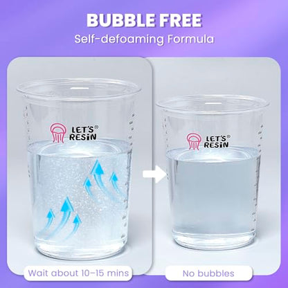 LET'S RESIN 34oz Crystal Clear Epoxy Resin, Casting Resin for Beginners - size: 34oz