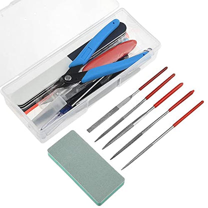 24Pcs Gundam Model Tools Kit Hobby Building Tools Modeler Basic Tools Craft Set for Car Model Building Repairing and Fixing - size: 24P1