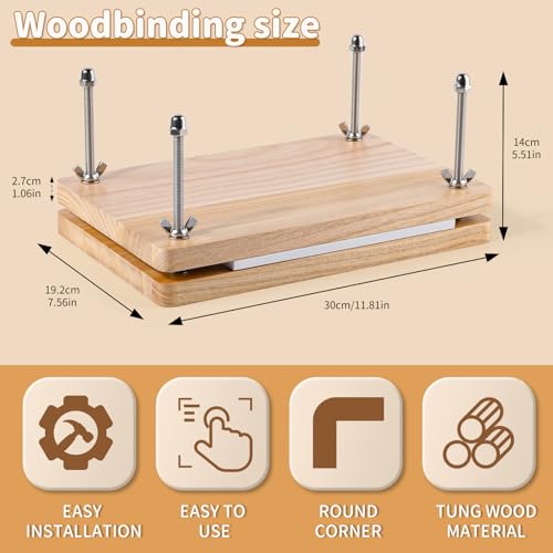 Book Binding Kits Book Press 7.9x11.6" Bookbinding Kit Bookbinding Supplies - size: 7.9"x11.6" Bookbinding Kit -1