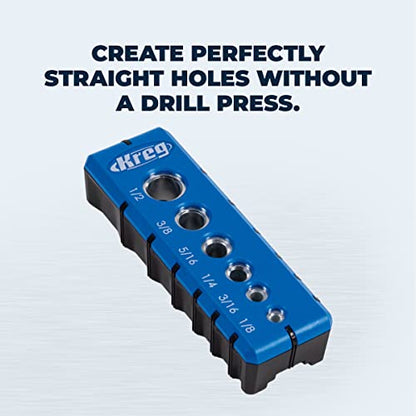 Kreg Portable Drilling Guide, 6 Hardened Drill Guides, KDG-6000