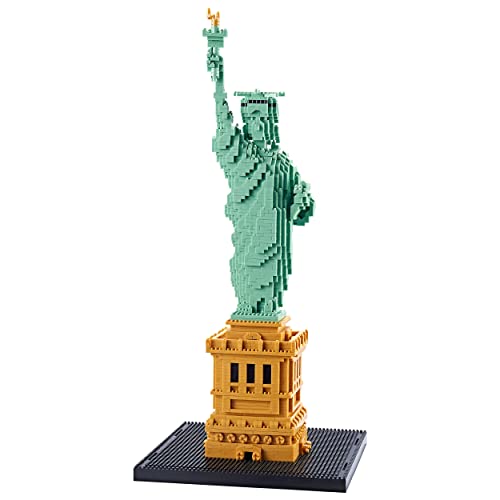 YaJie Statue of Liberty Micro Blocks Set, Educational Architecture Model Kit for Teens & Adults, Creative DIY Landmark Building Toy, Ideal Gift for Ages 14+(2810 PCS) - color: Statue of Liberty