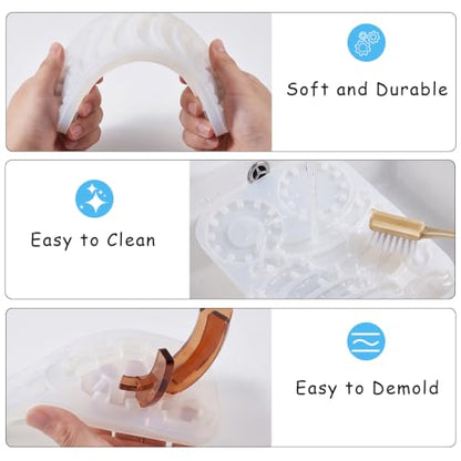 Splicing Candle Holder Silicone Mold for Epoxy Resin Casting - color: Splicing Resin Mold