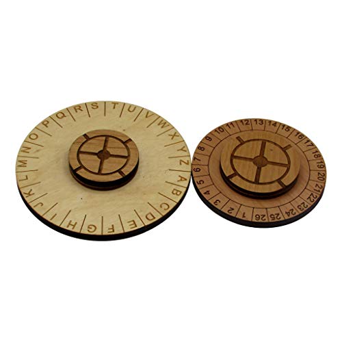 Hide and Seek Cipher Decoder Ring - Two Piece Escape Room Cipher Wheel - size: Hide and Seek Cipher