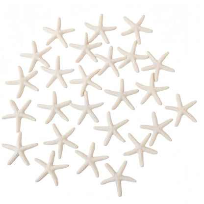 LJY 25 Beige Resin Starfish, 2.3 Inch for Beach Party