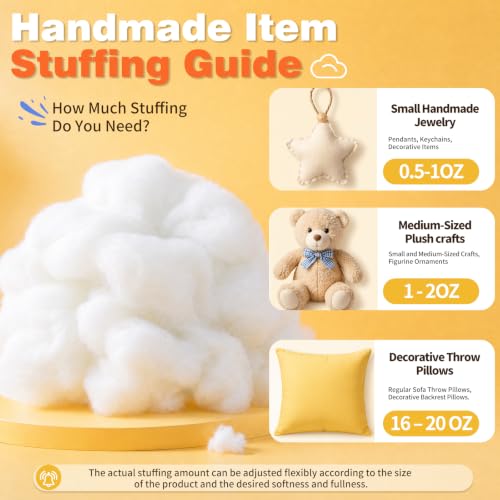 3lb/49.4oz Polyfill Stuffing Fluffy Pillow Stuffing for Pillows - size: 3 LB / 49.4 OZ
